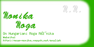 monika moga business card